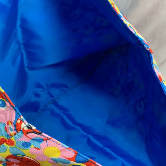 Estée Lauder Recycled Tote Bag Hearts Daiseys Smiles Gusseted Bottom Reusable - Picture 7 of 8